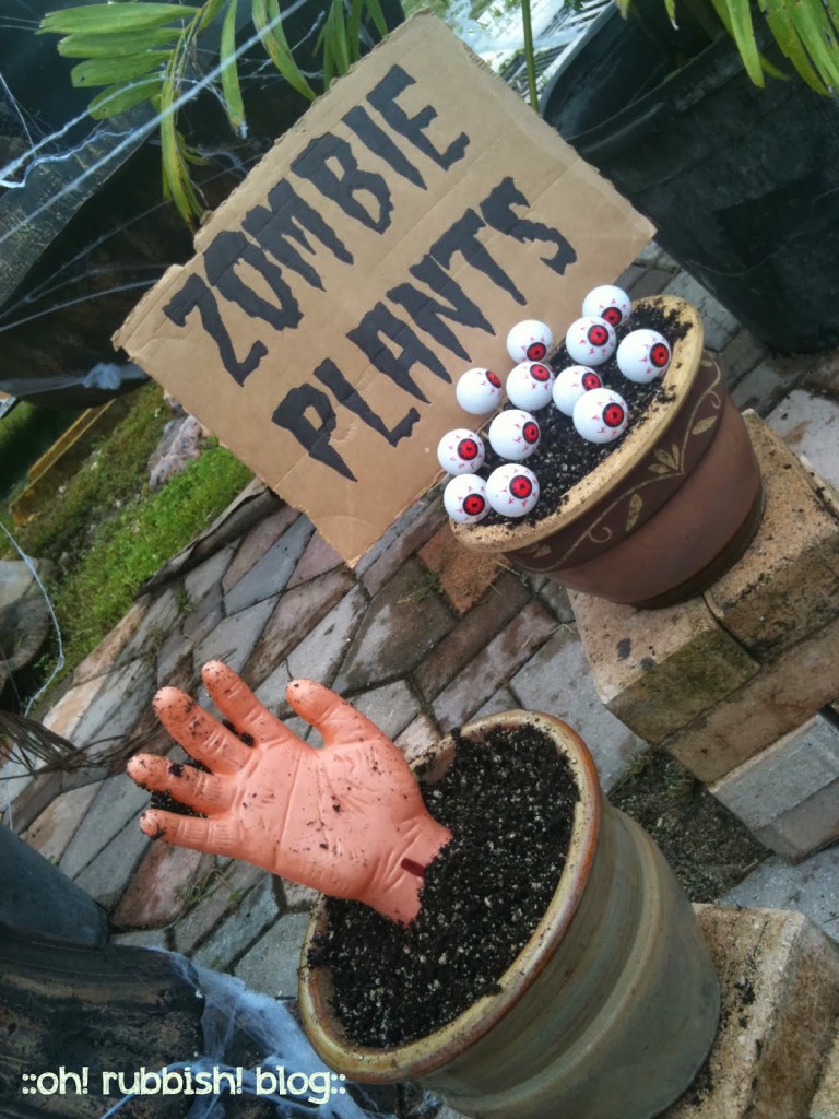 DIY Zombie Plants by oh! rubbish! blog