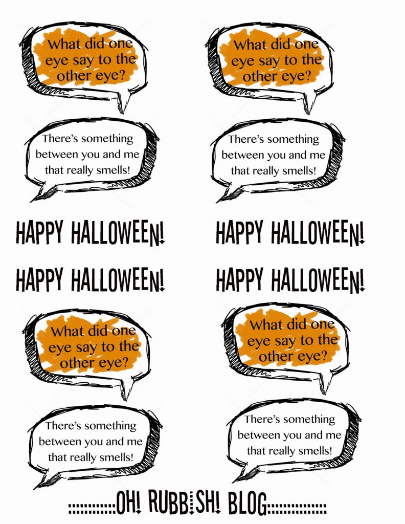 : Monster Treat Eyes :: Halloween Joke Gram :: Classroom Favors :: by oh! rubbish! blog