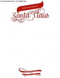 :: Santa Letter Template Free Printable :: Thanks For The Milk 