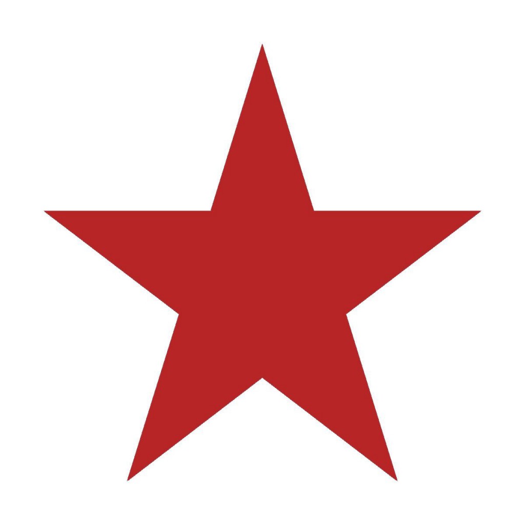 red star printable