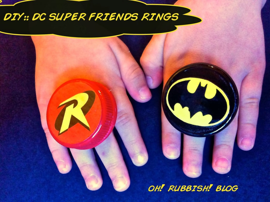 Super Power Super Hero Rings by oh! rubbish! blog