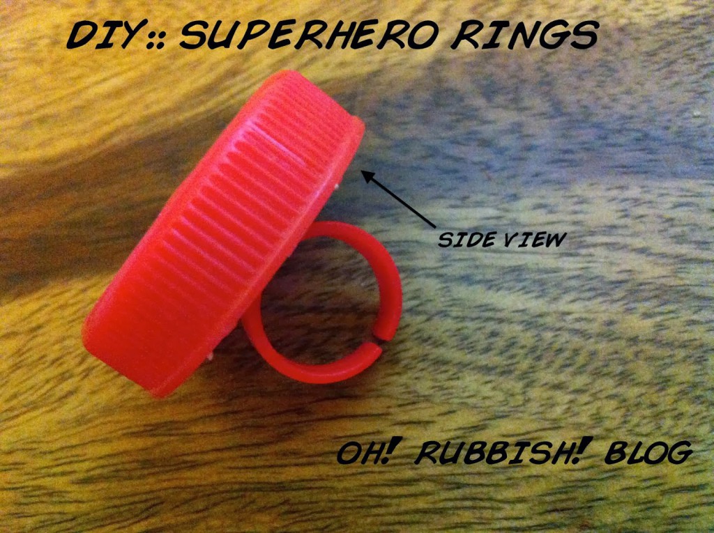 Super Power Super Hero Rings by oh! rubbish! blog