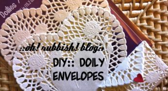 :: DIY:: Heart Doily Crafts :: Turn a Heart into an Envelope :: Valentine Heart Crafts :: Paper Doilies Crafts ::