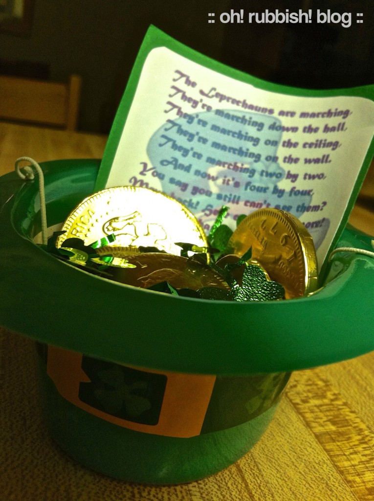 St Patrick's Leprechaun Scavenger Hunt by oh rubbish blog