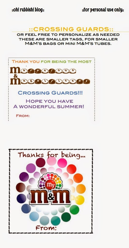 Hope You Have a M&M {Marvelous & Magnificent} Year! :: Back to School  Classroom Favor Treats :: 