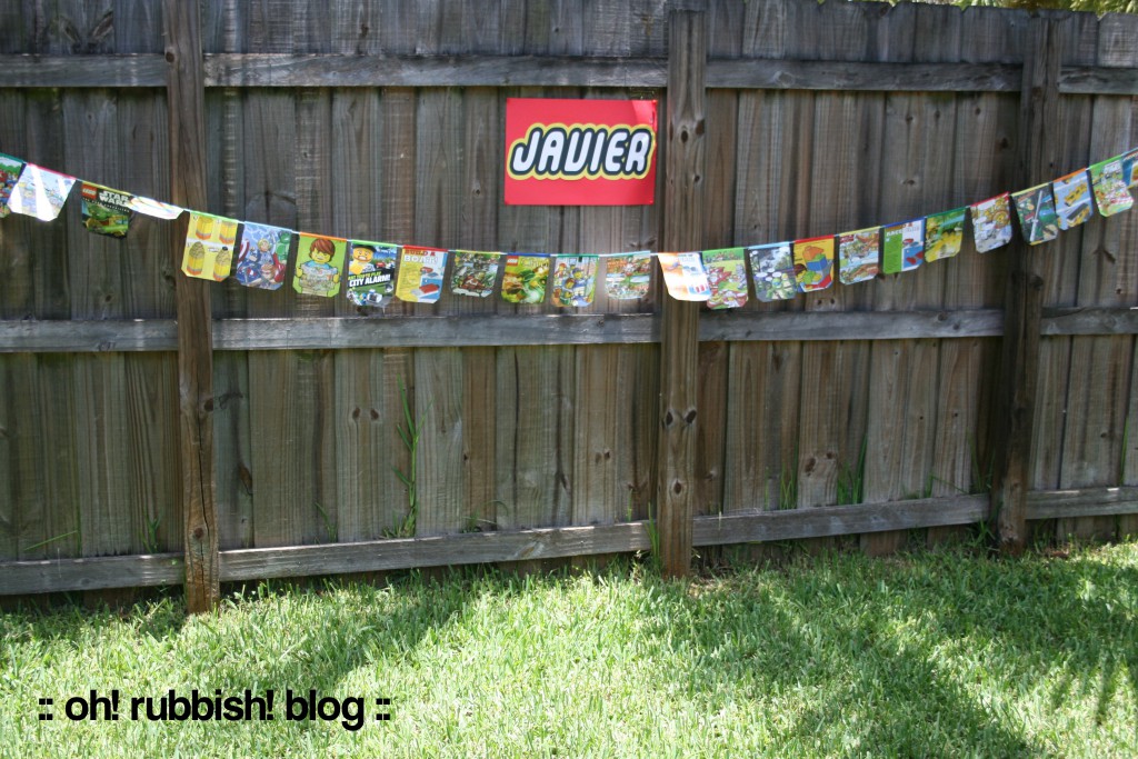 Upcycled Comic Banner by oh! rubbish! blog