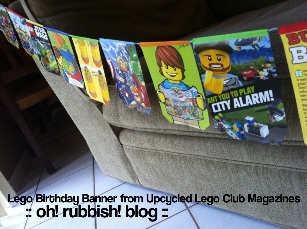 Upcycled Comic Banner by oh! rubbish! blog3