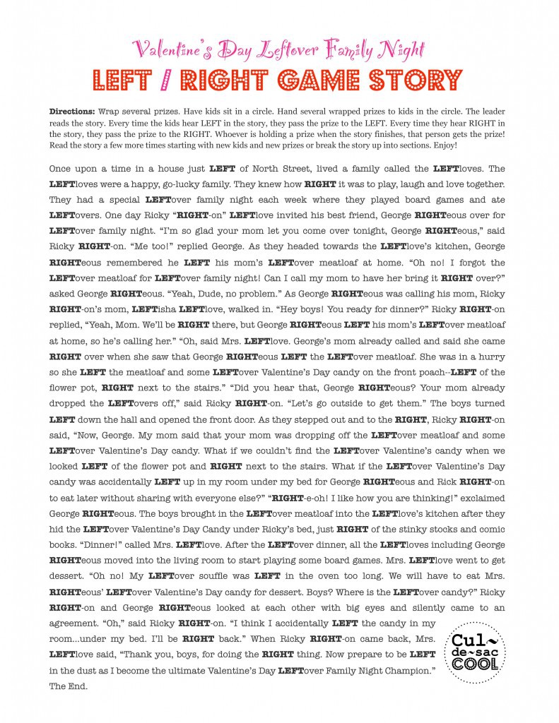 Left Right Game Story