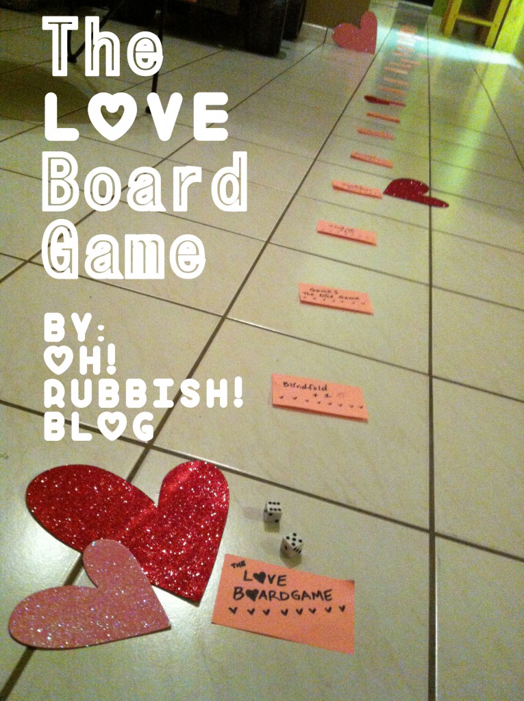 The Love Board Game by oh rubbish blog