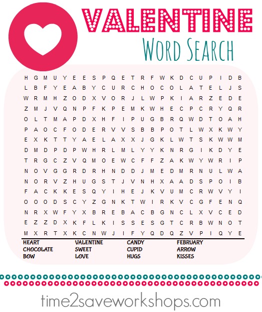 Valentine Word Search