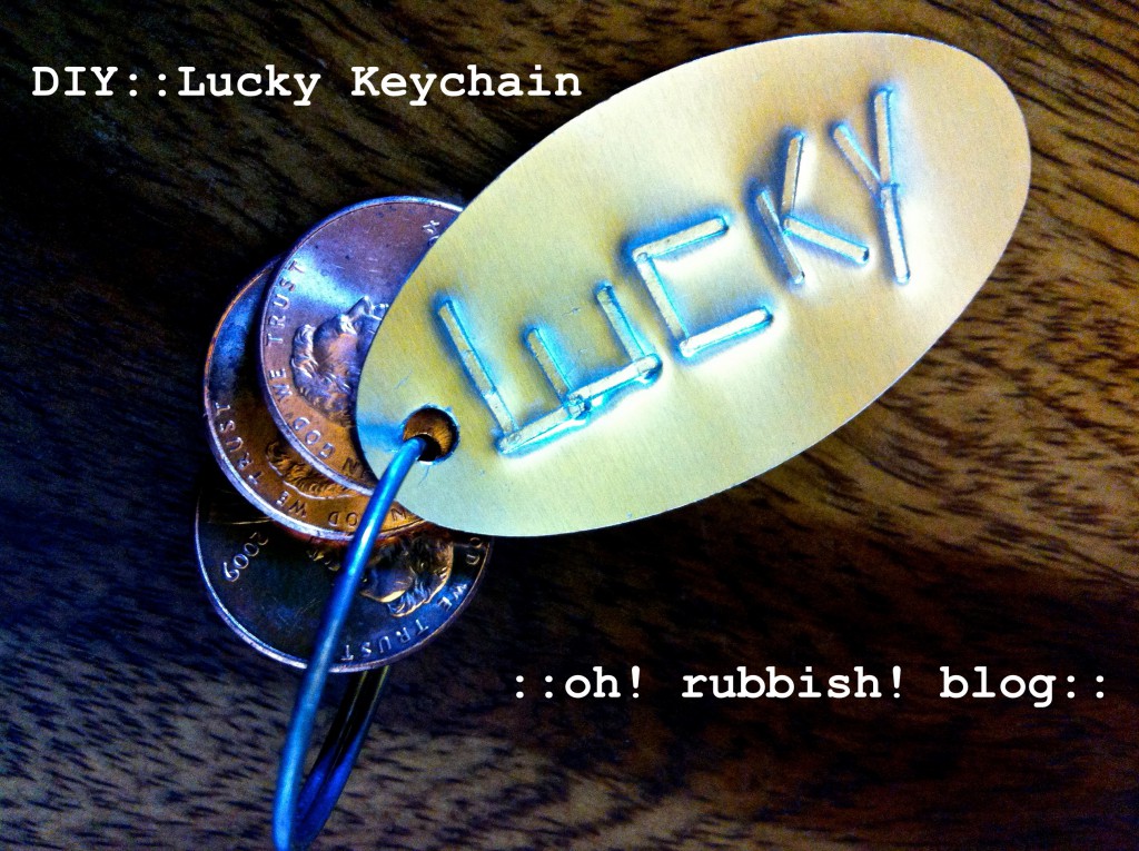 Lucky Keychain by oh rubbish blog