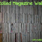 UPCYCLED MAGAZINE WALL by oh rubbish blog