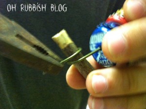 Upcycled Bottle Cap Tambourine Musical Instrument by oh rubbish blog