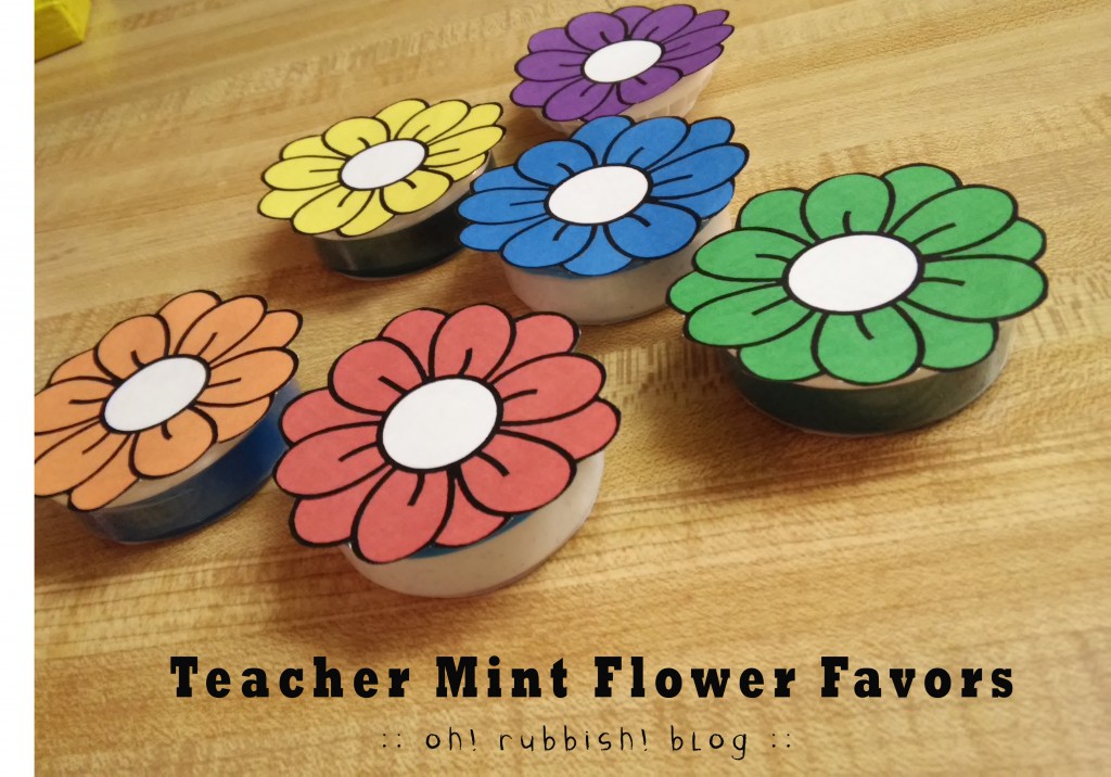 Teacher Favors Mint Flowers 3