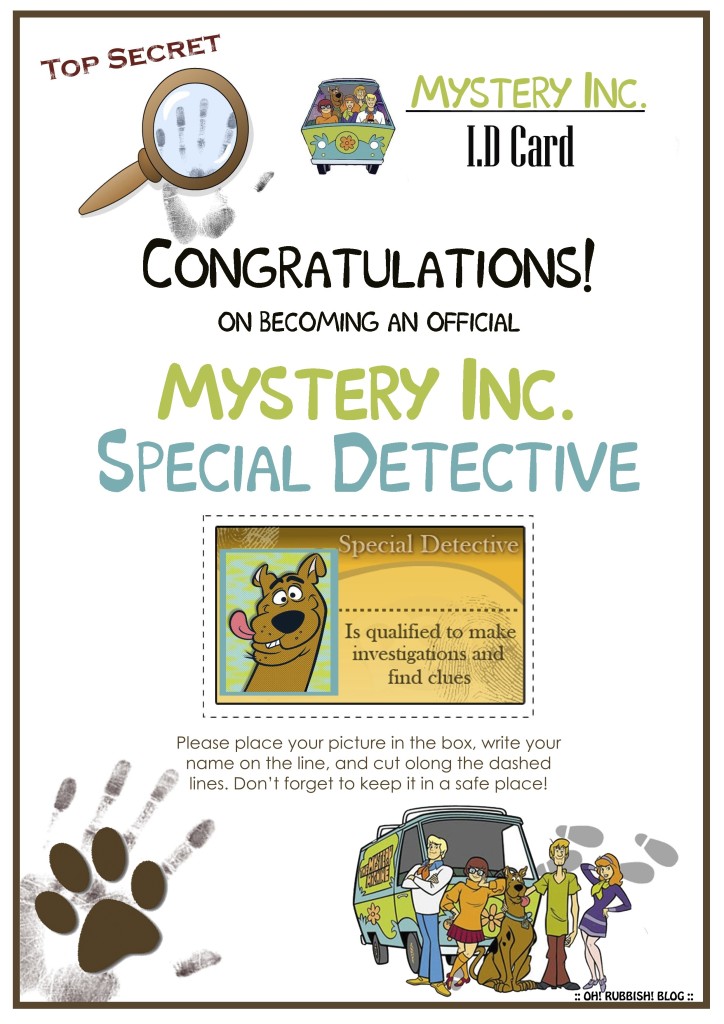 Scooby Doo Mystery Party by oh! rubbish! blog