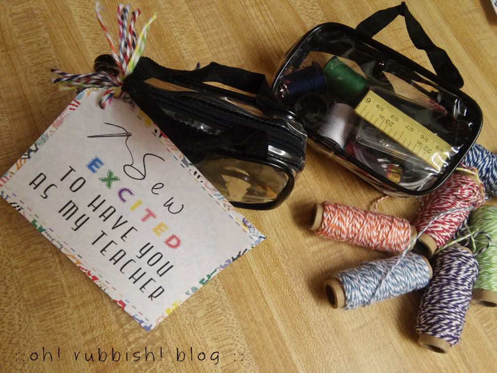 Sew Excited To Have You As My Teacher! by: oh rubbish blog 
