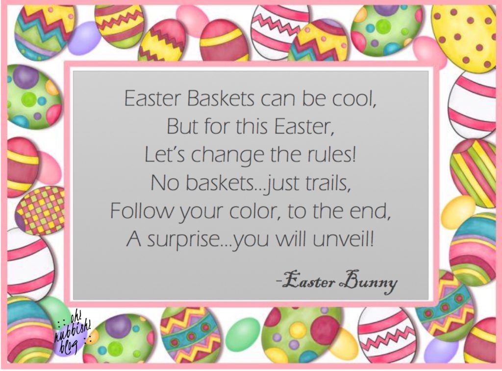 Easter Trails :: Easter Basket Alternative :: oh! rubbish! blog
