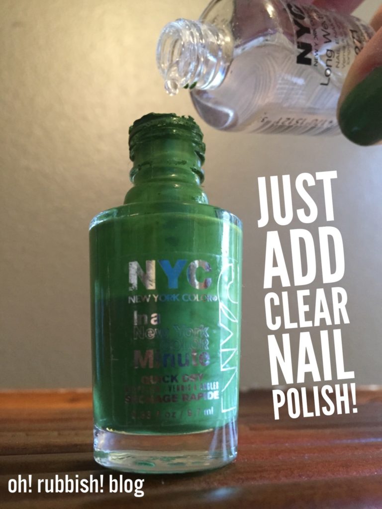 Nail polish-tips and tricks-oh! rubbish! blog