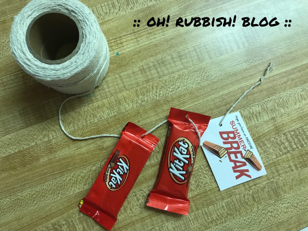 Hope You Have an Awesome Summer Break :: End of School Class Treats :: Kit Kat Classroom Favors :: oh! rubbish! blog