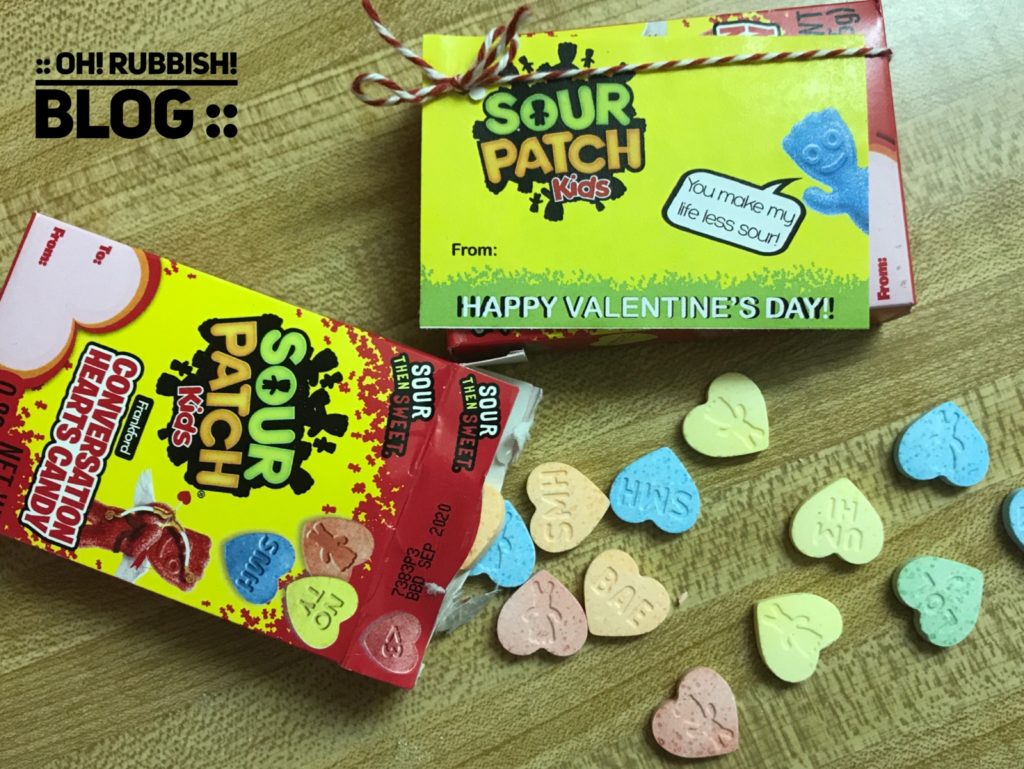 You Make My Life Less Sour :: Sour Patch Kids Valentine's Treats :: oh! rubbish! blog