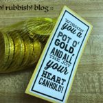 Wishing You a Pot of Gold :: St. Patrick's Day Treats :: Chocolate Gold Coins & Printable by :: oh! rubbish! blog ::