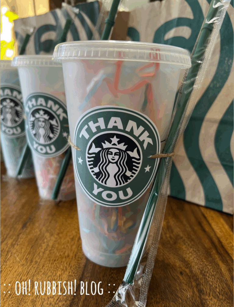 Starbucks Thank You Gift Card Gift Idea Printable by: oh! rubbish! blog