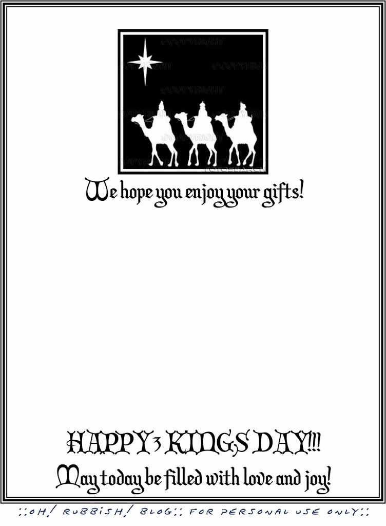 3 Kings Holiday Printable Letter :: Reyes Magos Letter :: Three Kings ...