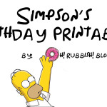 Simpsons Birthday Printables by oh! rubbish! blog